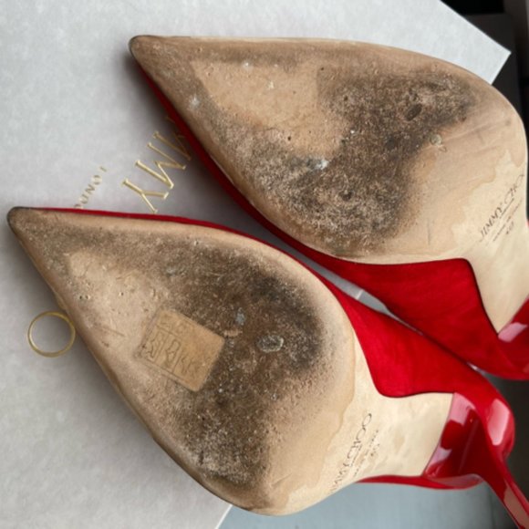 JIMMY CHOO ANOUK SUE SUEDE PUMP SZ 40 SHOE - Picture 6 of 6